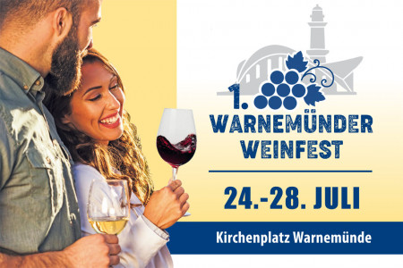 Das 1. Warnemünder Weinfest findet von Mittwoch bis Sonntag auf dem Kirchenplatz statt.