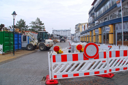 Die Seestraße in Warnemünde ist ab dem 21. Dezember vorübergehend für den Verkehr freigegeben.