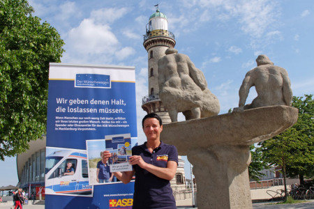 Bettina Hartwig ist Projektleiterin beim ASB-Landesverband Mecklenburg-Vorpommern und freut sich auf den Wünschewagen für unser Bundesland.