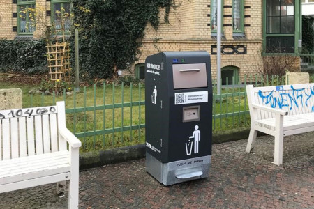 Dieser Müllbehälter heißt „Econ-Top“ und wurde in der Kirchenstraße getestet.