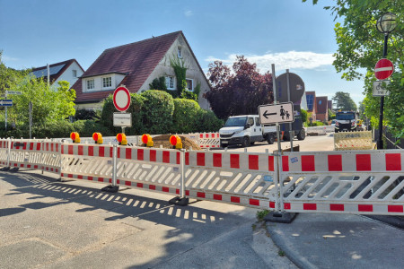 Bauarbeiten in der Gartenstra&szlig;e sorgen f&uuml;r Verkehrseinschr&auml;nkungen