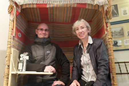 Der 13.000. Museumsbesucher des Jahres 2015 wurde durch Dr. Kathrin Möller begrüßt.