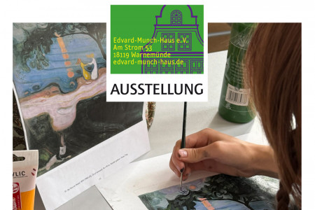 Junge Kunst trifft Edvard Munch: Ausstellung im Edvard-Munch-Haus Warnem&uuml;nde//Grafik: Veranstalter