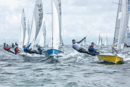 Drei Rennen segelten die 505er an ihrem Abschlusstag.//Foto: Pepe Hartmann