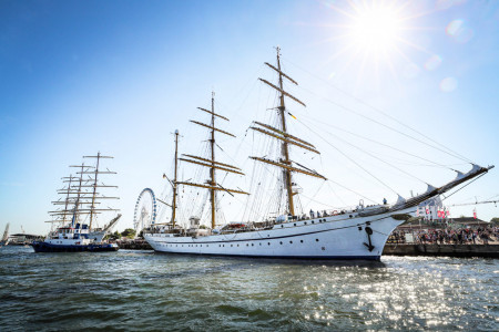 Die "Gorch Fock" ist Teil der Hanse Sail 2024 und liegt am Warnemünder Passagierkai.//Foto (Archiv): Deutsche Marine Die "Gorch Fock" ist Teil der Hanse Sail 2024 und liegt am Warnemünder Passagierkai.//Foto (Archiv): Deutsche Marine
