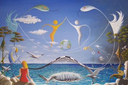 Das Strand-Hotel Hübner präsentiert farbenfrohe Bilder von Heinz-Helmut Laurisch.