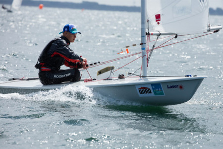 Lukas Schranck vom WSC e.V. gewann bei den Laser 4.7.