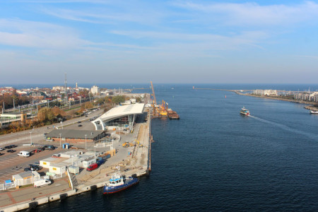 Die Sanierung  des Kreuzfahrt-Liegeplatzes LP 7 soll bis zur kommenden Saison abgeschlossen sein. Foto: Ed. Züblin AG