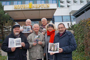 Klaus Möller, Achim Schade, Walter Vogt, Gerhard Lau, Maria Pistor und Matthias Redieck (v.l.) präsentieren stolz die 19. Ausgabe des Tidingsbringer.