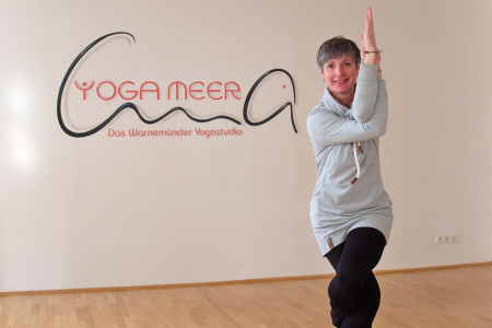 Yogalehrerin Corinna Lange stellt sich auf die Corona-Krise ein und will in naher Zukunft Online-Kurse anbieten.