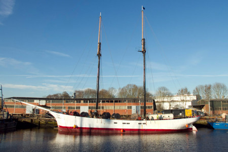 Cornelius Bockermann ist Kapitän auf der "Avontuur" und Talkgast beim Großen Hafenkonzert im Warnemünder Hotel Neptun.