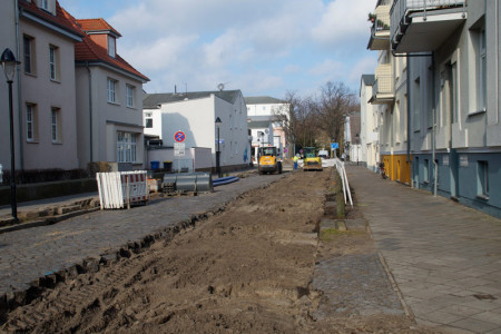 Eurawasser erneuert in der Dänischen Straße das komplette Rohrsystem.