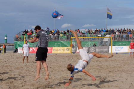 Die spannenden Begegnungen im Rahmen der Deutschen Beachsoccer-Meisterschaft des DFB müssen im Corona-Jahr 2020 leider ohne Zuschauer stattfinden.