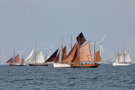 Die Haikutter-Regatta führte am Mittwoch von Nysted nach Rostock.//Foto: Herbert Böhm Die Haikutter-Regatta führte am Mittwoch von Nysted nach Rostock.//Foto: Herbert Böhm