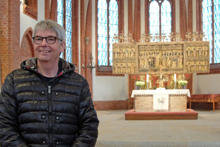 Seit dem 1. Februar ist Johannes Weber neuer Küster in der Warnemünder Kirche. Er freut sich auf das neue Amt und will für Kirche und Gemeinde etwas tun.