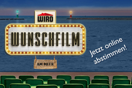 Die Abstimmung für die Wiro-Wunschfilme, die während der Hanse Sail auf der Mittelmole gezeigt werden, läuft.//Hintergrundgrafik: Wiro
