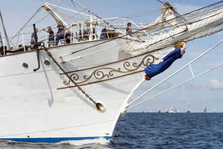 Die „Christian Radich” erwies sich auf der letztjährigen Hanse Sail als wahrer Besuchermagnet. Foto: Hanse Sail Rostock