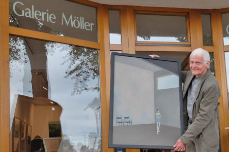 Mit dem Maler Manfred Gabriel und der Schmuckgestalterin Lilli Veers startet die Warnemünder Galerie Möller am Donnerstag in ihr 31. Ausstellungsjahr.