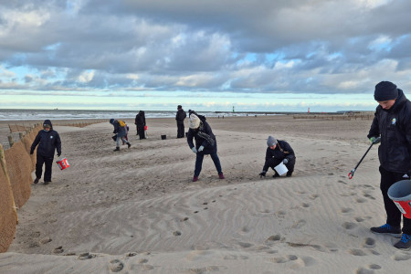 Gesammelt wurde am Strandabschnitt 7 auf einer Länge von 100 Metern. Gesammelt wurde am Strandabschnitt 7 auf einer Länge von 100 Metern.