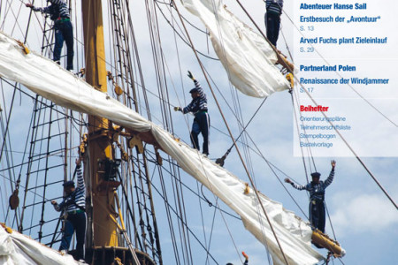 Der "Sail Kompass 2016" erschienen. Auf 108 Seiten liefert das Programmheft der 26. Hanse Sail Rostock alle wichtigen Informationen rund um das maritime Fest, das vom 11. bis 14. August stattfindet.