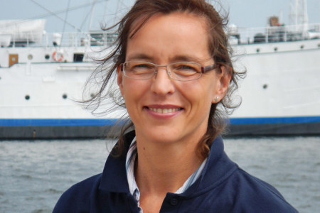 Die Wissenschaftlerin Dr. Dorit Liebers-Helbig vom Meeresmuseum Stralsund ist Talkpartnerin beim Großen Hafenkonzert im Hotel Neptun.