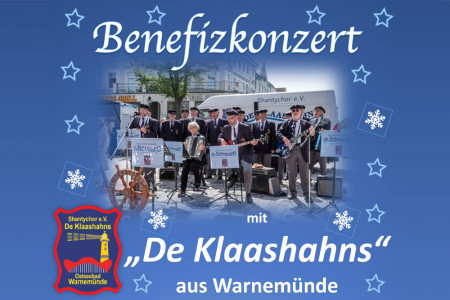 Der Verein Freunde und Förderer der Evangelisch-Lutherischen Kirche zu Warnemünde e.V. lädt am Sonnabend zum Adventskonzert mit De Klaashahns.