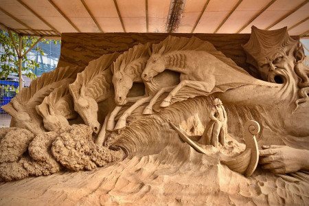 Die Skulptur „Poseidon“ aus dem Jahr 2021 wird in diesem Jahr restauriert und weiter begeistern.